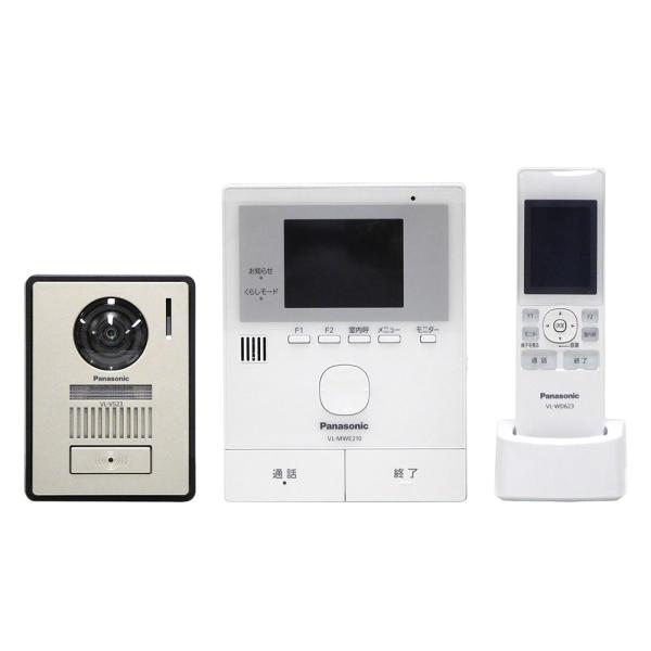 パナソニック テレビドアホン 電源コード式 ワイヤレスモニター子機付き VL-SWE210KLA L...