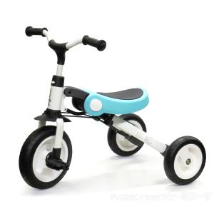 [未使用品］３in１ 子供用三輪車 ブルー SL-A2 手押し棒・保護ガード付き 折りたたみ可能 1...