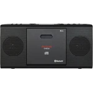 aiwa(アイワ) Bluetooth対応CDラジオ 型番：CR-BS50B(色：ブラック)／CD ラジオ 乾電池対応 時計 アラーム スリープ機能付き ワイヤレス接続【沖縄・離島 配送不｜to-rulease