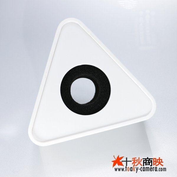 ♪ 業務用 現場取材 マイク用 放送局・チャンネルロゴ貼り 分解組立可能 三角型 クッション付 白 ...