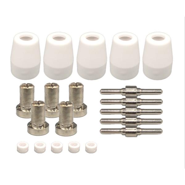 プラズマトーチ カット CUT40/416 用消耗品　各5本セット（電極、チップ、カップ）　1430...