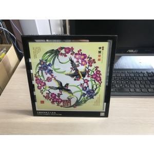 インテリアボード 切り絵 吉祥動物 カラフル フレーム付き (双燕対鳴) 　1本単価｜toan-weld-tw