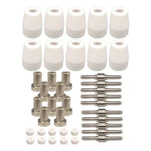 プラズマトーチカットCUT40/416用消耗品（電極、チップ、カップ）各10本セット