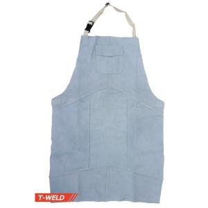 「訳あり：多少擦れあり」 自然牛皮 溶接 前掛け 新デザイン　ポケット付