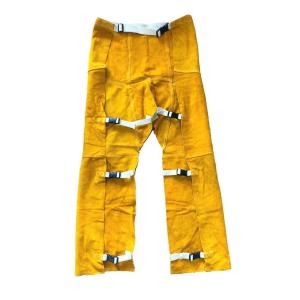 溶接自然皮 ローハイド(黄色)白ひも 1枚単価...の詳細画像1