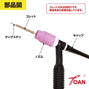 TIG溶接機 WP-17/18/26 大口径ガ...の詳細画像2