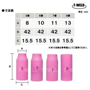 TIG細径ガスレンズノズル #7 1本 TGN...の詳細画像2
