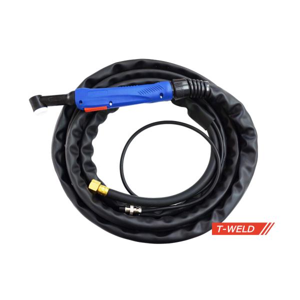 TIG トーチ 200A空冷 WP26×4m ハンドル青色 ボタン式 中国式用　JASIC HUGO...