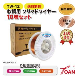 半自動溶接機 軟鋼用 ソリッドワイヤ TW-1...の詳細画像1