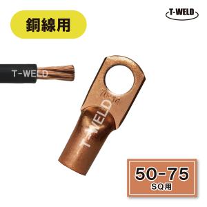 TOAN（東安） 溶接 銅線用 裸圧着端子 16-25SQ 2本セット : TOAN