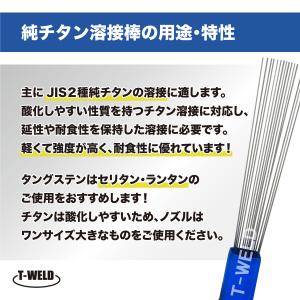 TOAN TIG 溶接棒 純チタン 線径:1....の詳細画像1