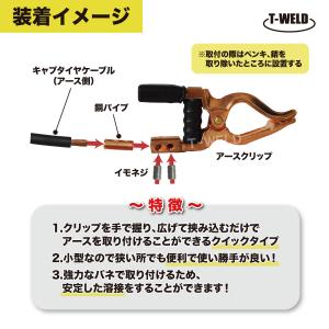 溶接 300A 日本式 ハンドルカバー付き ア...の詳細画像4