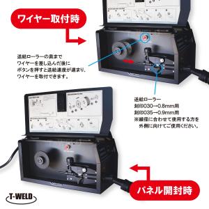 DIY 軟鋼 ノンガス 専用 半自動溶接機 T...の詳細画像5