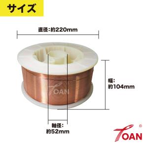 TOAN 半自動溶接機 軟鋼用 ソリッドワイヤ...の詳細画像2
