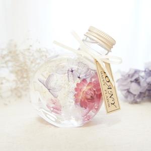 ハーバリウム パープル 花 花束 誕生日 プレ...の詳細画像1