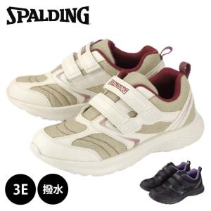 SPALDING JIN383 スポルディング レディース スニーカー ズック EEE 3E 幅広 外反母趾 撥水 マジックテープ ミセス シニア アキレス 50代 60代 70代｜toare