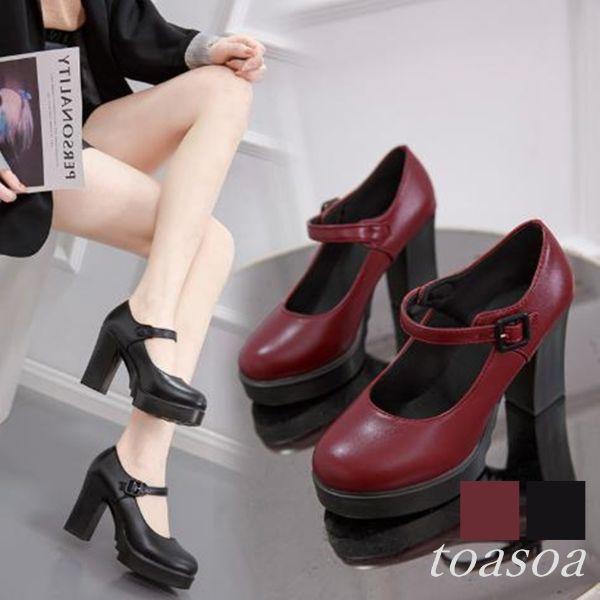 パンプス レディース 厚底 太ヒール ハイヒール