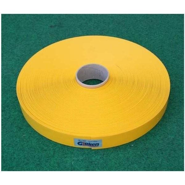 Glaken ブーブーライン（ロールタイプ） 4cm幅 黄 50m巻 BBL4-50G （釘別売り）...