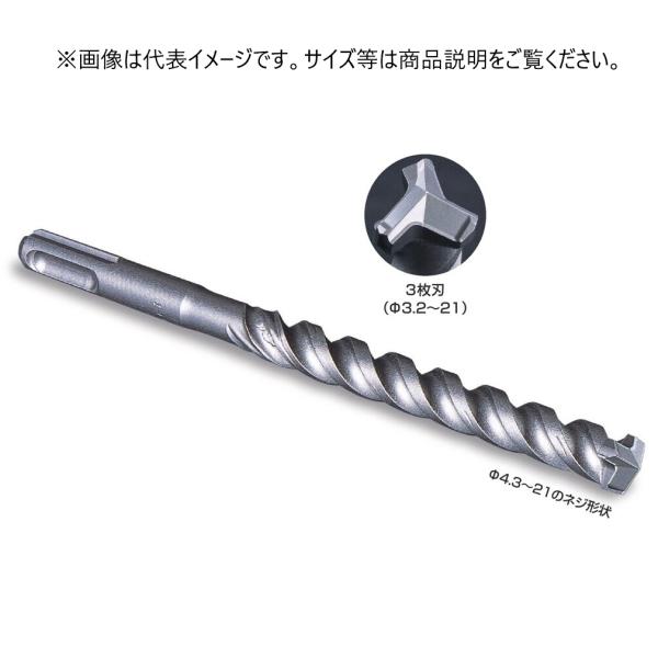 ミヤナガ　刃先径12.5mm　デルタゴンビットSDS-プラス  ネジタイプ(有効長100mm)　12...