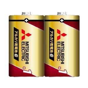 MITSUBISHI 三菱アルカリ乾電池 G 単1形 LR20GR/2S 1.5V 2本パック 日本...