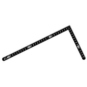 シンワ測定 12435 曲尺小型 サンデーカーペンター 黒色 ３０×１５cm 表裏同目白目盛｜tobeyaki