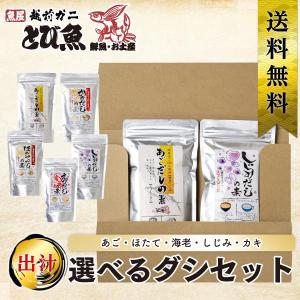 選べる出汁 2袋セット あごだし しじみだし 海老だし ほたてだし 牡蠣だし 出汁 調味料 ダシ  ネコポス 【送料無料】