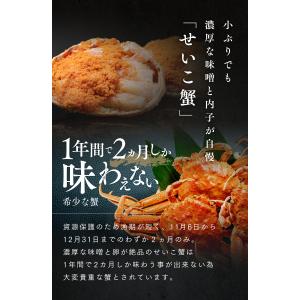 【今季販売終了】【完売御礼】セイコガニ 5杯 ...の詳細画像2