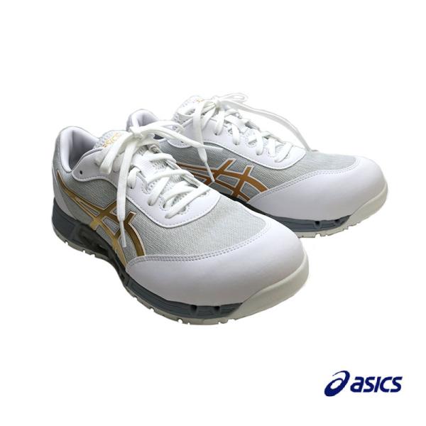 asics アシックス 安全靴 CP212AC ウインジョブ　ホワイト×ピュアゴールド　