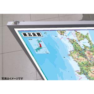 東北全図 A0判 パネル加工 地方図 営業戦略...の詳細画像3