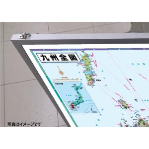 九州全図 A0判 パネル加工 地方図 営業戦略...の詳細画像3