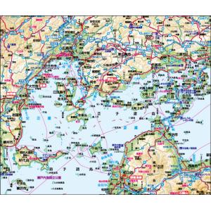 中国・四国全図 B0判 パネル加工 地方図 営...の詳細画像2