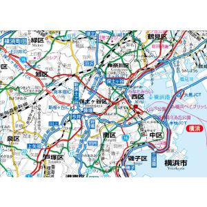 神奈川県全図 B0判 営業戦略 会議室 オフィ...の詳細画像1