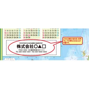 B2判 日本地図カレンダー 300枚 ビニール...の詳細画像2
