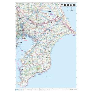 【パネル加工】千葉県全図 B0判 県地図 営業...の詳細画像1