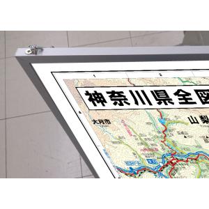 【パネル加工】神奈川県全図 A0判 県地図 営...の詳細画像2