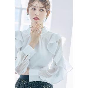 きたしん tocco closet（トッコ クローゼット） プチフリルネックラッフルシアー