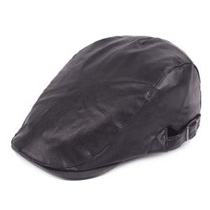 ハンチング キャップ メンズ 革 キャスケット ぼうし紳士 ハット