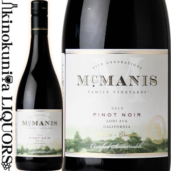 マックマニス ファミリー ヴィンヤーズ ピノ ノワール カリフォルニア [2024] 赤ワイン ミデ...
