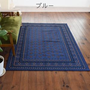お洒落で洗えるヴィンテージ風ミニラグマット ア...の詳細画像2