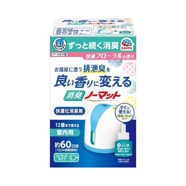 ヘルパータスケ 良い香りに変える消臭ノーマット 快適フローラルの香り [器具1個+ボトル1本]