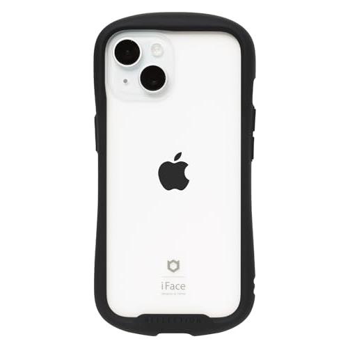 iFace Reflection iPhone 15 ケース クリア 強化ガラス (ブラック)【アイ...