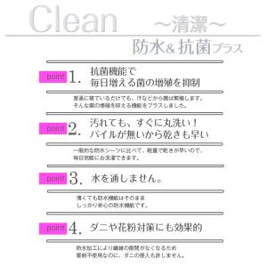 防水シーツ 抗菌 速乾ダブルサイズ 140×2...の詳細画像2