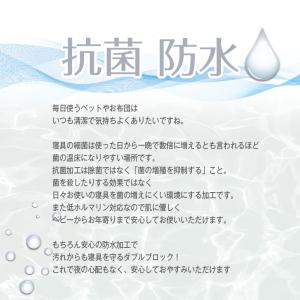 防水シーツ 抗菌 速乾ダブルサイズ 140×2...の詳細画像5