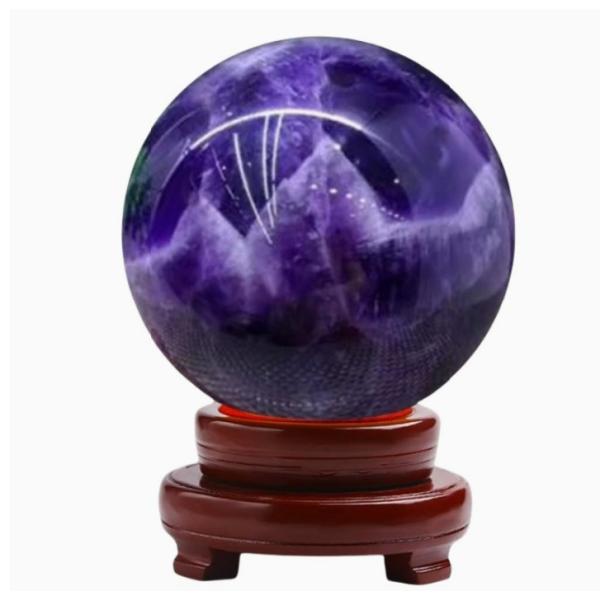 天然 紫水晶球 アメジスト 各サイズあります 翡翠の様な滑らかさ 優雅さ 天然の力強い自然の魅力 手...