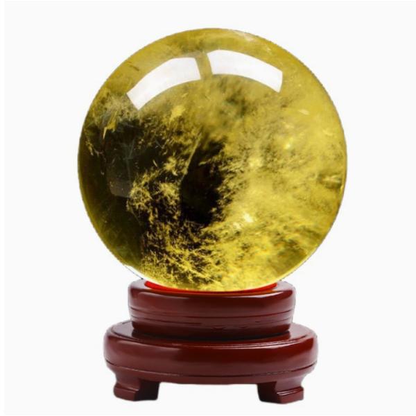 天然 黄水晶球 シトリン 各サイズあります 翡翠の様な滑らかさ 優雅さ 天然の力強い自然の魅力 手作...