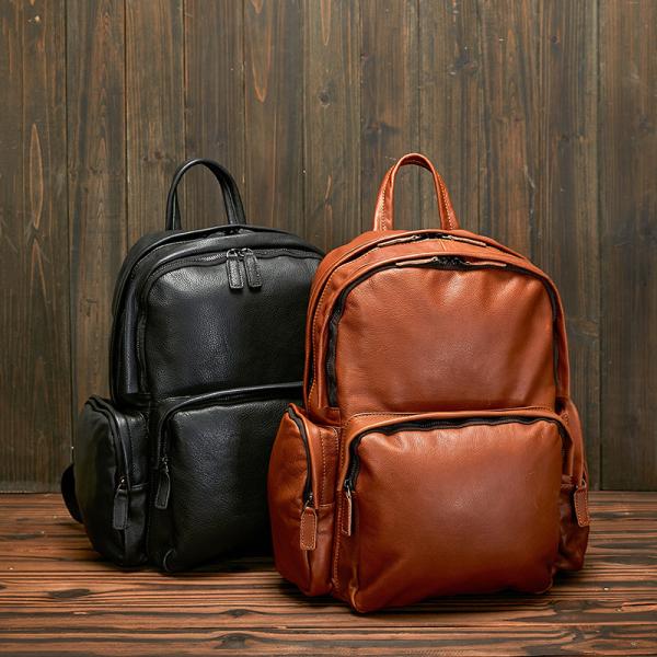 クロスボーダーレザー バックパック トップ層本牛革 多機能で多様性 男女兼用 カジュアル旅行 大容量...