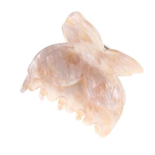 べっ甲風 ヘア　バンス　上質　クリップ　蝶々型　　ヘアアクセサリー　レディース　バンス　クリップ　特...