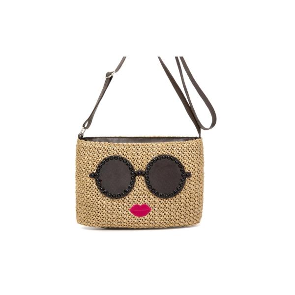 アジョリー a-jolie バスケット ショルダーバッグ ブラウン 肩掛けバッグ