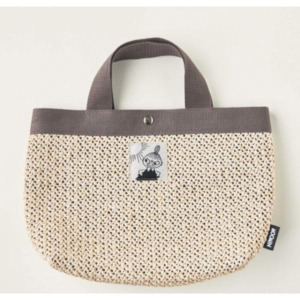 ムーミン moomin リトルミイ 白い かごバッグ お出かけバッグ 可愛いバッグ トートバッグ ミ...