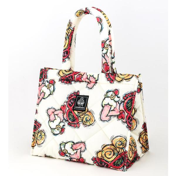 ヒステリックミニ HYSTERIC MINI スクエアバッグ WHITE MINI ver. キルテ...